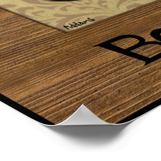 Biber im Profil Poster (Ecke)