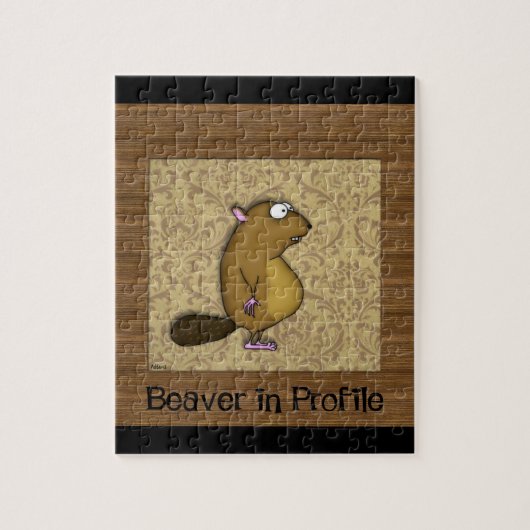 Biber im Profil Puzzle (Vertikal)