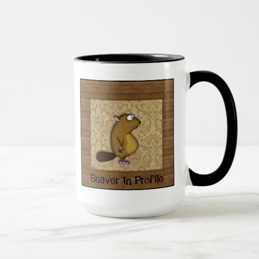 Biber im Profil Tasse (Rechts)