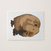 Biber im Schach mit Schachstück Bishop Puzzle (Horizontal)