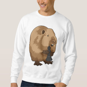 Biber im Schach mit Schachstück Bishop Sweatshirt