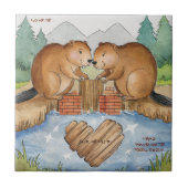 Biber in Liebe Fliese (Vorderseite)