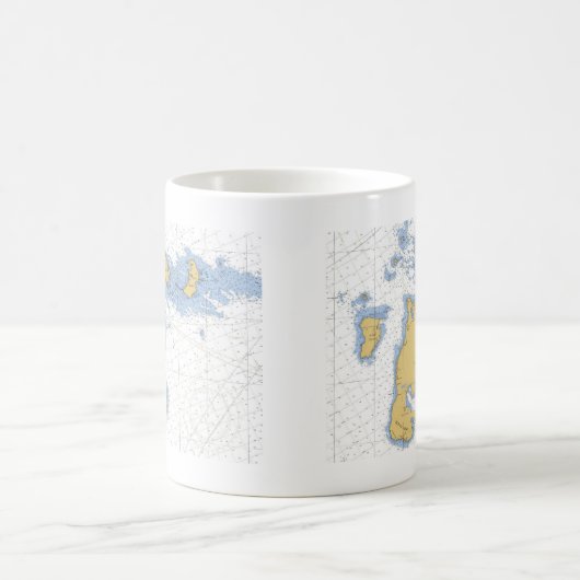 Biber-Insel, MI-Seediagramm Kaffeetasse (Mittel)