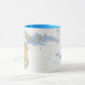 Biber-Insel, MI-Seediagramm-Tasse Tasse (Zentrum)