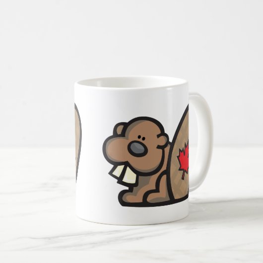 Biber Kanada Kaffeetasse (VorderseiteRechts)