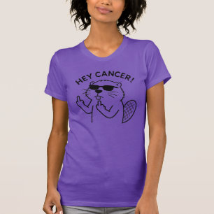 Biber-Krebsbewusstsein-T-Shirt Krebs-Krieger T-Shirt