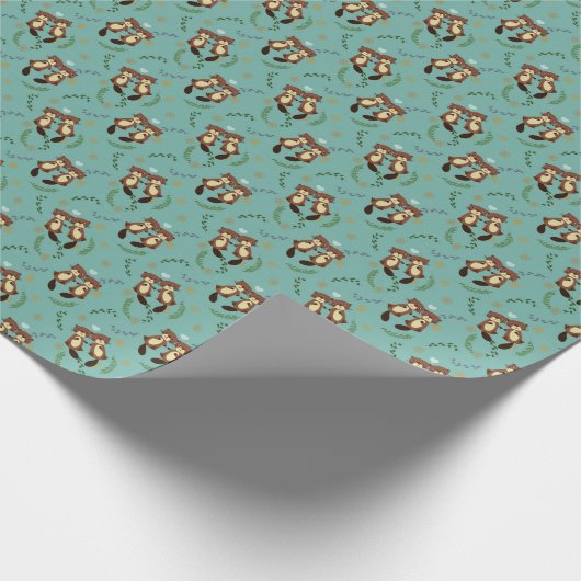 Biber-Liebe Geschenkpapier (Ecke)