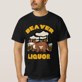 Biber Liquor Drink Pun Animal Lover Geschenk T-Shirt