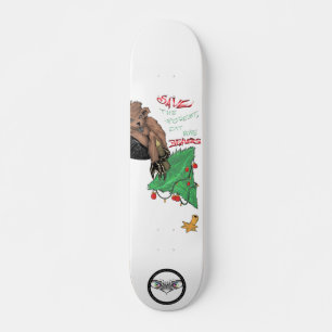 Biber-lustige Sprüche-Comic zeichnend Skateboard