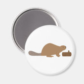 Biber Magnet (Vorderseite/Rückseite)