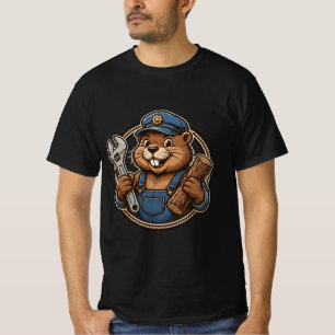 Biber Mechaniker - Erbauer Garage Schraubenschlüss T-Shirt