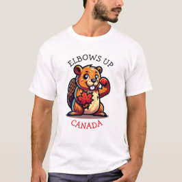 Biber mit Ahornleder und Elbos Up Canada Big T-Shirt