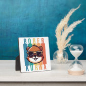 Biber mit Sonnenbrille Fotoplatte (InSitu)