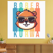 Biber mit Sonnenbrille Leinwanddruck (Insitu (Wohnzimmer))