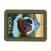 Biber & Mt. Hood - Odell, Oregon Magnet (Horizontal)