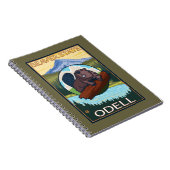 Biber & Mt. Hood - Odell, Oregon Notizblock (Rechte Seite)