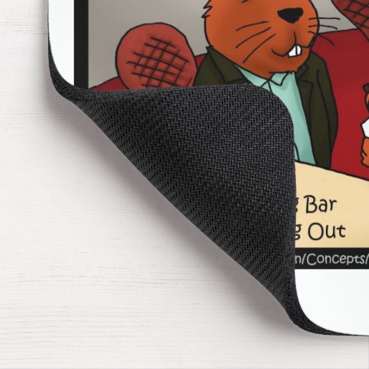 Biber Networking Funny gibt T-Shirts & Cards Mousepad (Ecke)