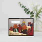 Biber Networking Funny gibt T-Shirts & Cards Postkarte (Stehend Vorderseite)