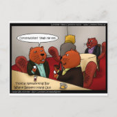 Biber Networking Funny gibt T-Shirts & Cards Postkarte (Vorderseite)