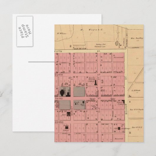 Biber, Pennsylvania Postkarte (Vorne/Hinten)