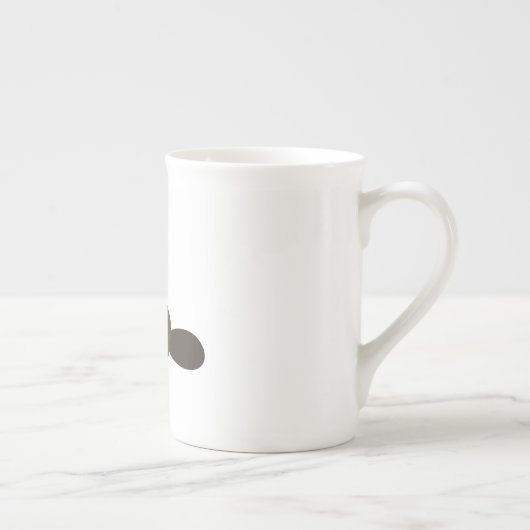 Biber Porzellantasse (Rechts)