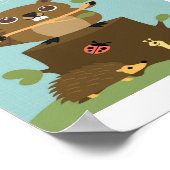 Biber Poster Print (Ecke)