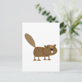 Biber Postkarte (Stehend Vorderseite)