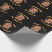 Biber Rette einen Baumebär Geschenkpapier (Ecke)
