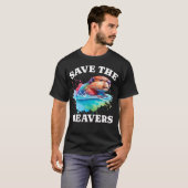 Biber retten T-Shirt (Vorne ganz)