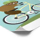 Biber Riding Bicycle Poster Printwerbung (Ecke)