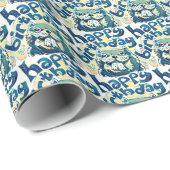 Biber sagen glücklichen Geburtstag Geschenkpapier (Rolleneckpunkt)