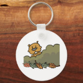 Biber-Schlüsselanhänger im Herbst Schlüsselanhänger (Vorderseite)