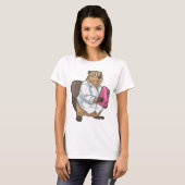 Biber-Sekretär-Ordner Büro T-Shirt (Vorne ganz)