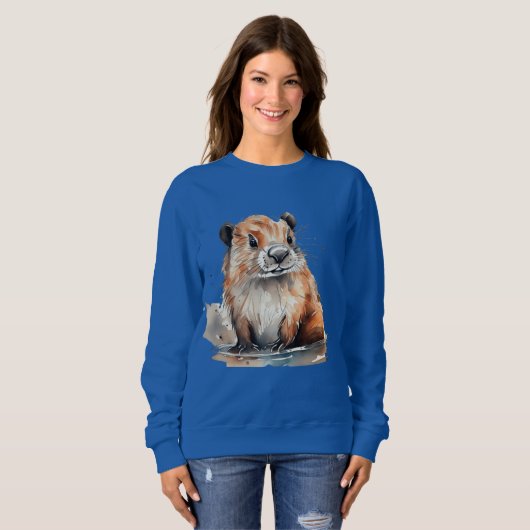 Biber-Shirt Sweatshirt (Vorne ganz)