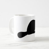 Biber-Silhouette Kaffeetasse (Vorderseite Links)
