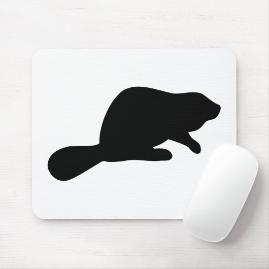 Biber-Silhouette Mousepad (Mit Mouse)