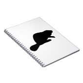 Biber-Silhouette Notizblock (Rechte Seite)