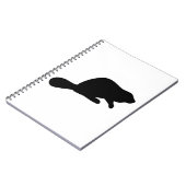 Biber-Silhouette Notizblock (Linke Seite)