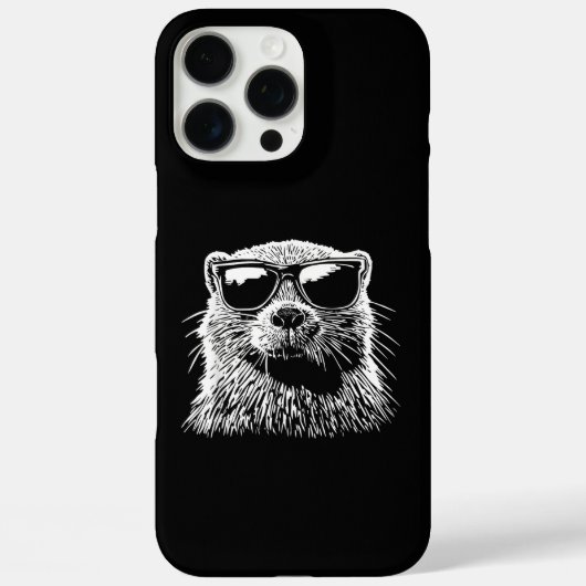 Biber-Sonnenbrille Case-Mate iPhone Hülle (Rückseite)