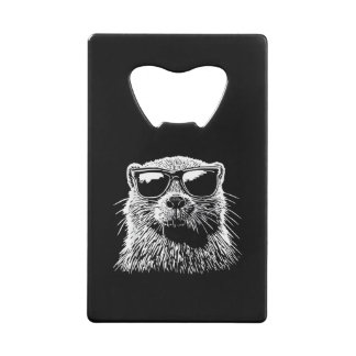 Biber-Sonnenbrille Geldbeutel Flaschenöffner