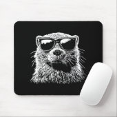 Biber-Sonnenbrille Mousepad (Mit Mouse)