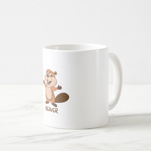 Biber-Tasse Kaffeetasse (VorderseiteRechts)