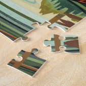 Biber-Totem – Erbauer im Deco-Stil Puzzle (Seite)