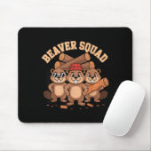 Biber-Trupp-Sonnenbrille-Holzfäller-Wald-Gruppe Mousepad (Mit Mouse)