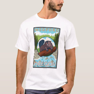 Biber u. Fluss- Medford, Oregon T-Shirt
