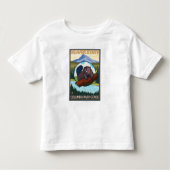 Biber u. Mt.-Haube - Columbia River Schlucht ODER Kleinkind T-shirt (Vorderseite)