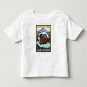Biber u. Mt.-Haube - Columbia River Schlucht ODER Kleinkind T-shirt