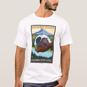 Biber u. Mt.-Haube - Columbia River Schlucht ODER T-Shirt