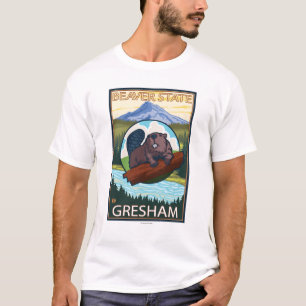 Biber u. Mt.-Haube - Gresham, Oregon T-Shirt