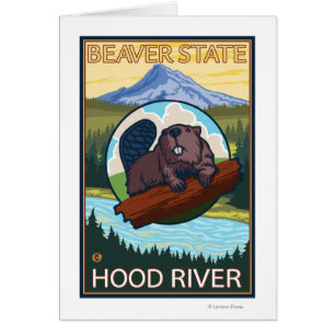 Biber u. Mt.-Haube - Hood River, Oregon